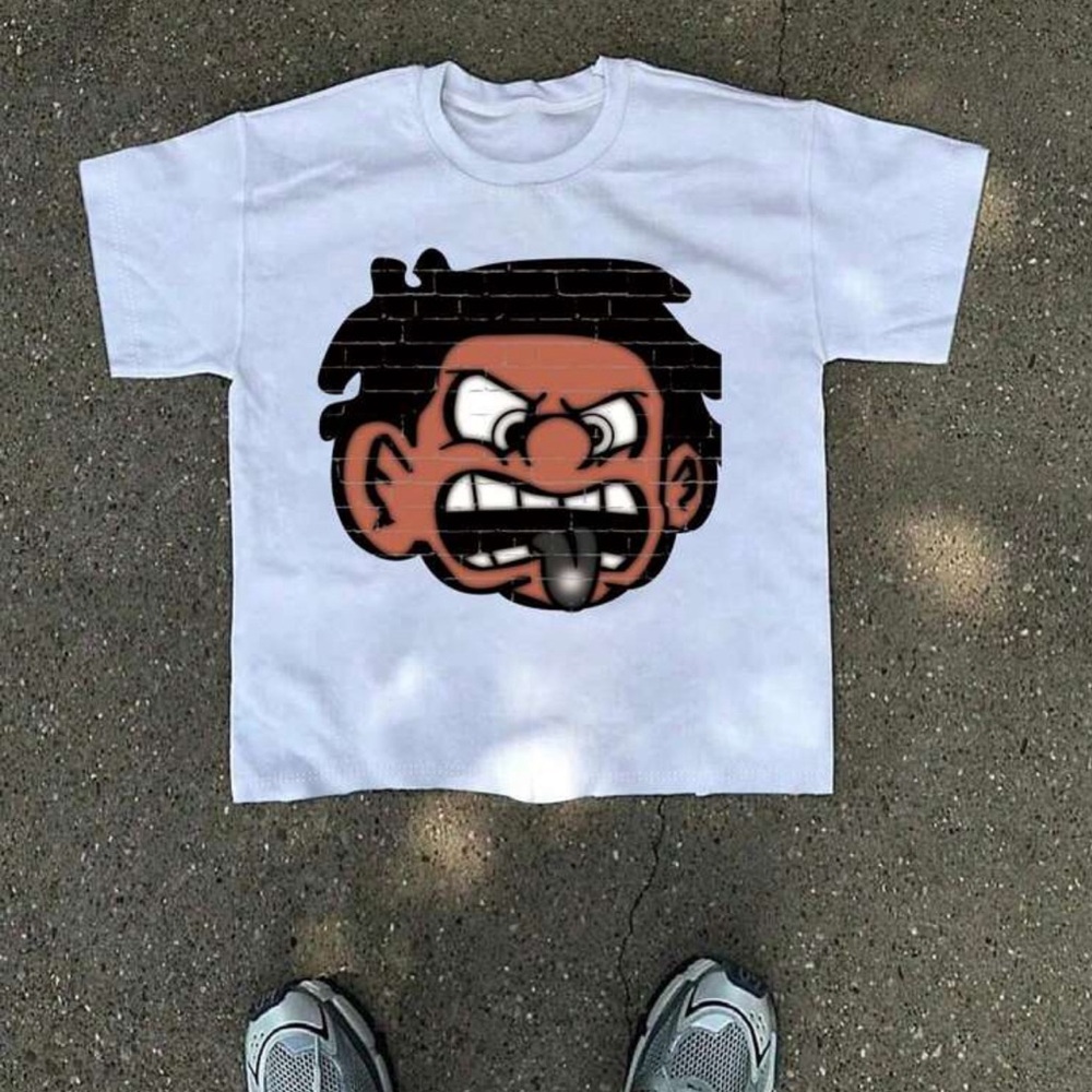 Manifiity daumo cartoon print tea shirt